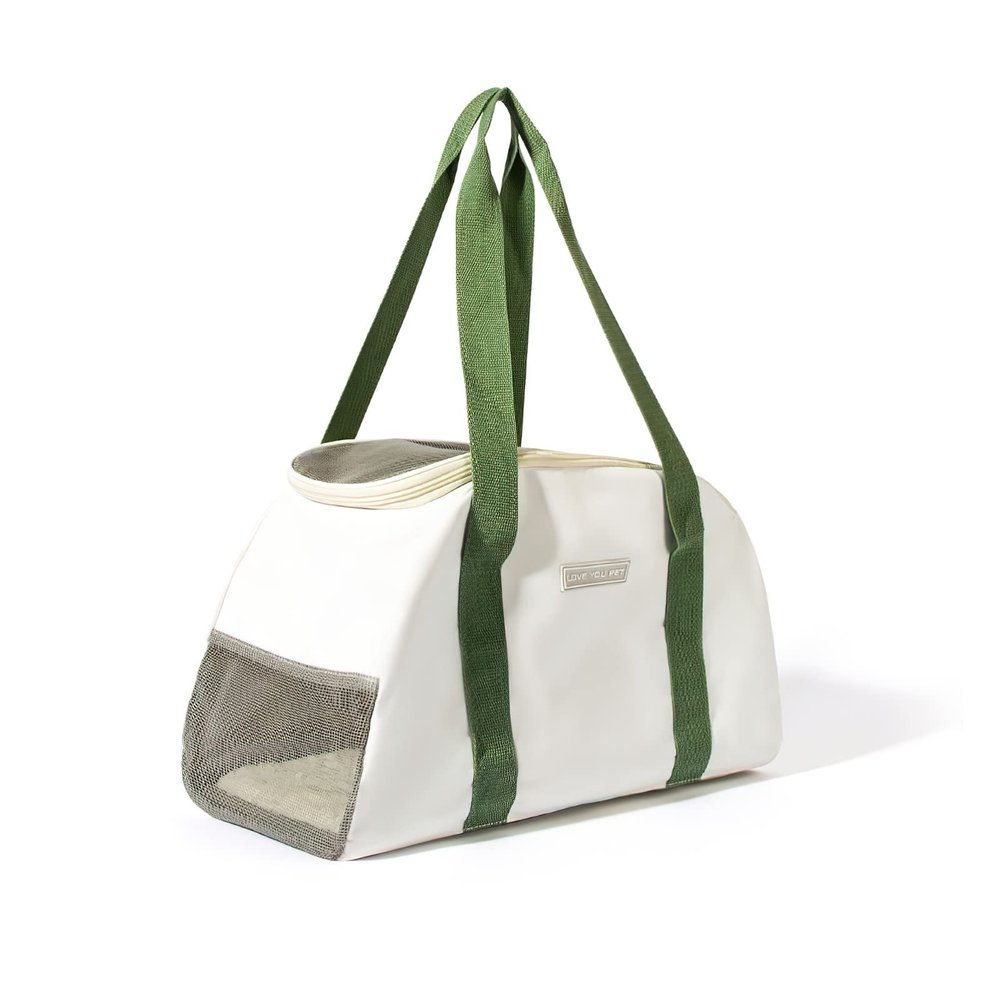 Galate Airline-Approved Pet Carrier, Foldable Cat Travel Bag, Green