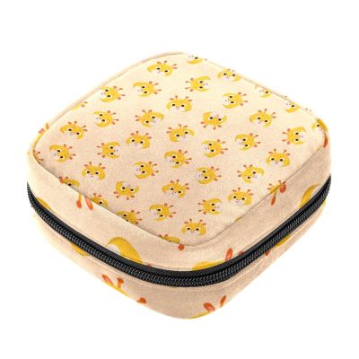 Portable Menstrual Product Storage Bag with Zipper, Deer Design