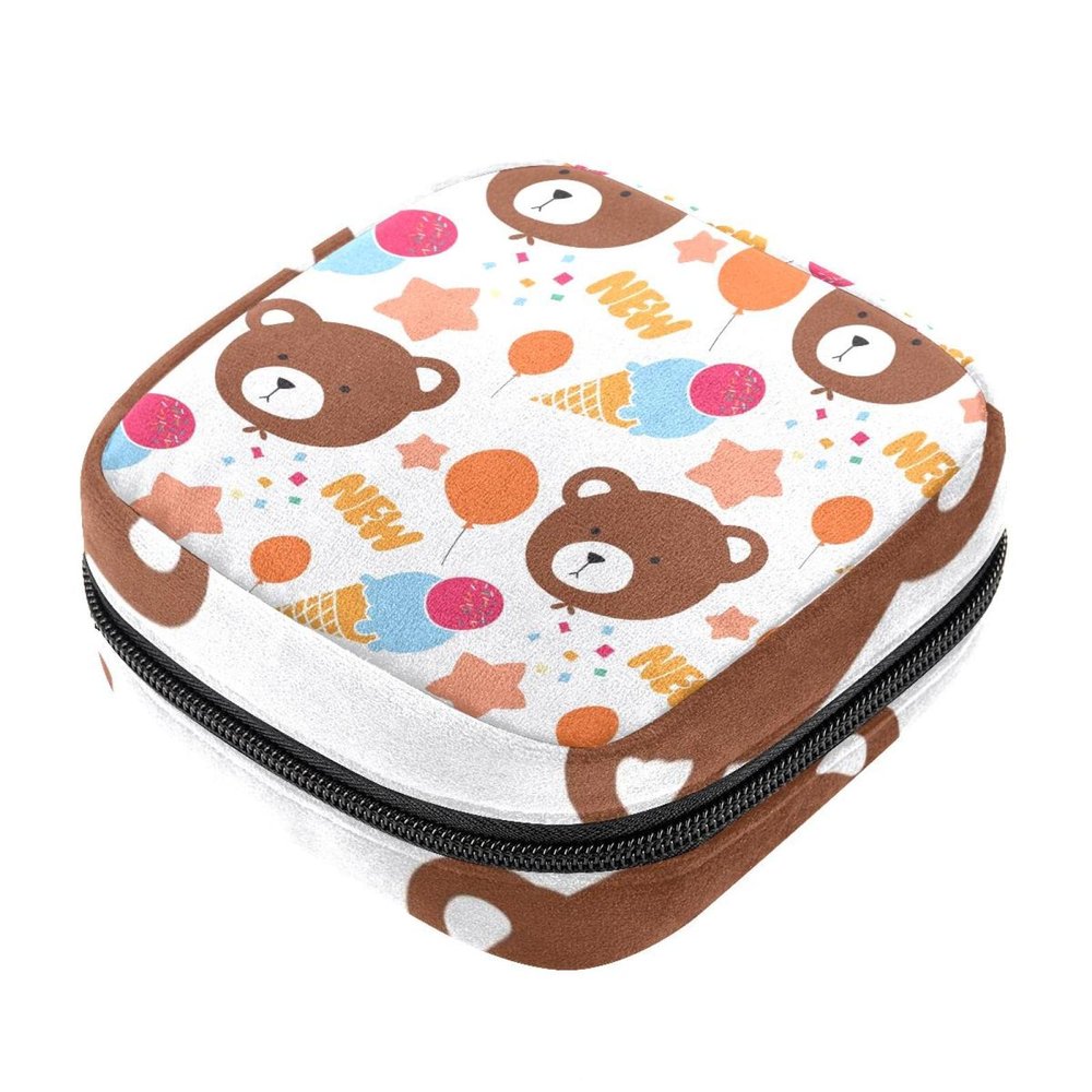 Women's Menstrual Product Storage Bag with Zipper