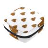 Portable Period Product Storage Bag with Zipper, Christmas Cookie Pattern view 1