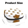 Portable Period Product Storage Bag with Zipper, Christmas Cookie Pattern view 2