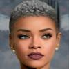 Short Afro Curly Pixie Wig for Black Women, 150% Density, 4-Inch Gray view 1