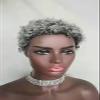 Short Afro Curly Pixie Wig for Black Women, 150% Density, 4-Inch Gray view 2