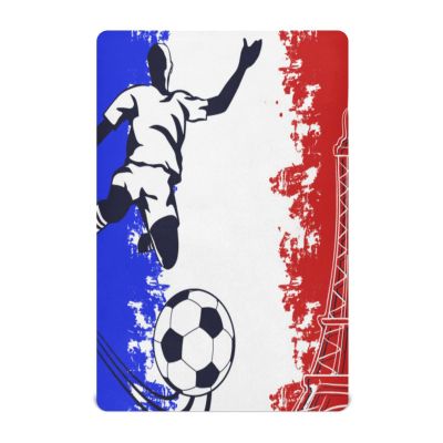 YOUJUNER Fitted Crib Sheet with France Flag, Eiffel Tower and Soccer Design