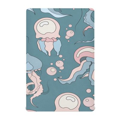 YOUJUNER Fitted Sheet for Baby and Children's Beds, Abstract Sea Animal Design