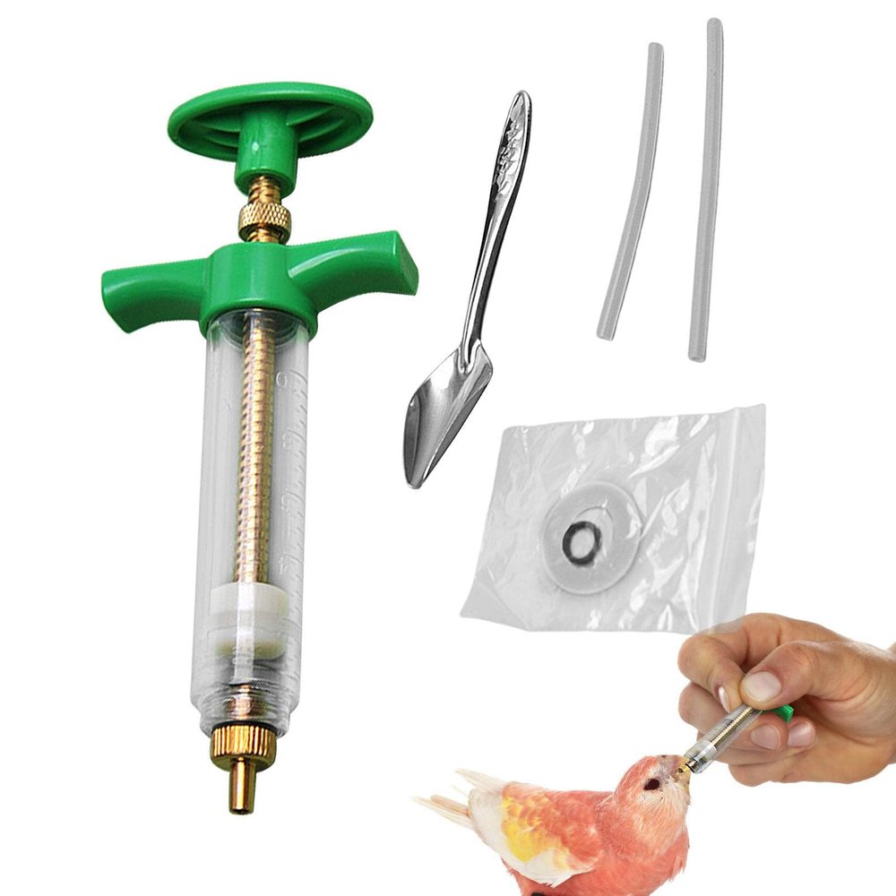 Ruilonghai Liquid Feeding Syringe for Birds with Feeding Tubes