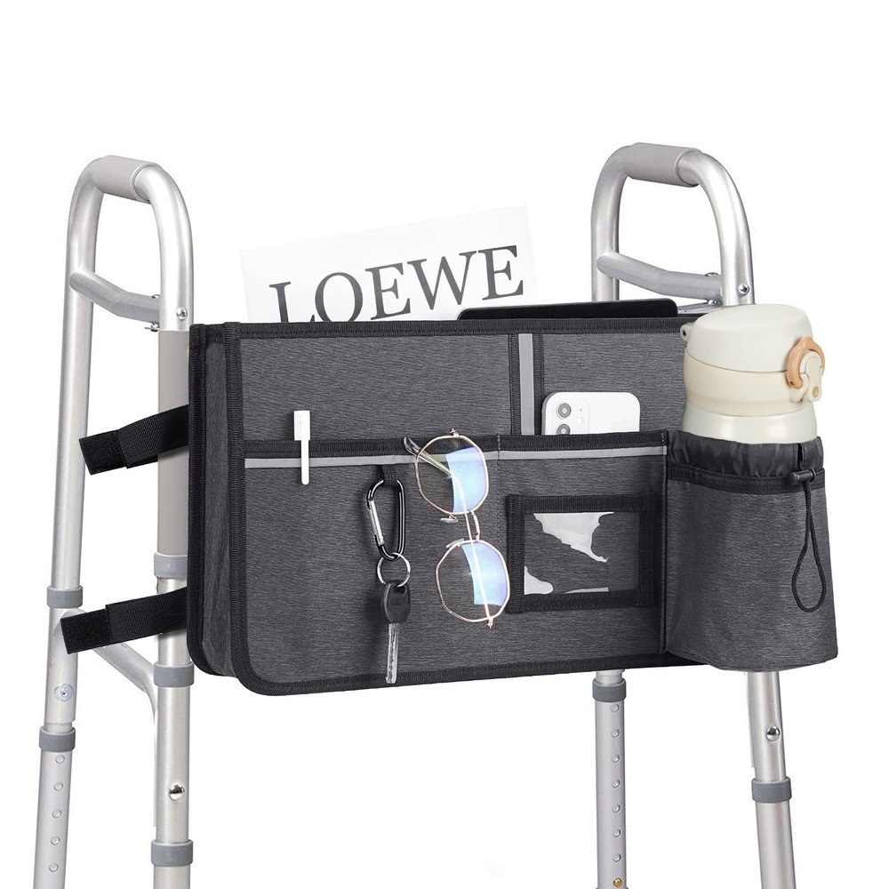Kingshion Walker Bag and Basket Attachment, Gray