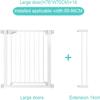 Dog Safety Gate, 90° Self-Closing, 180° Two-Way Opening, No Drilling, White view 2