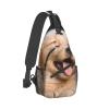 Island Of Cuba Unisex Casual Sling Chest Bag, Multi-Purpose Shoulder Bag, Travel Hiking Daypack, Golden Retriever Design, One Size view 2