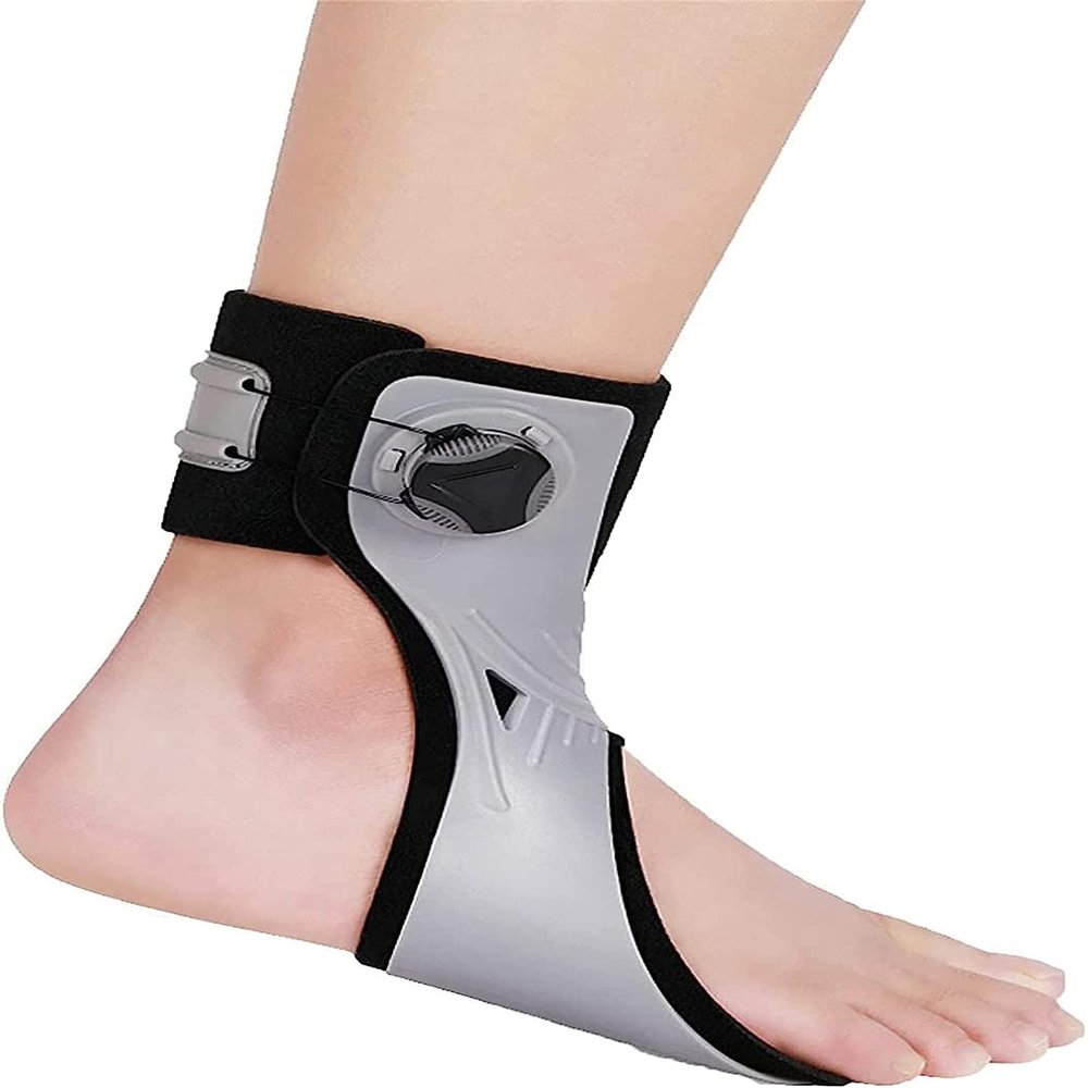 DKULMN Drop Foot Orthosis, Adjustable Ankle Support, Left, M