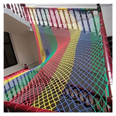 AFGZQ Railing Safety Net for Children, Playground Climbing Rope Net, Stair Guard and Indoor Balcony Safety Net, 8 mm Rope, 1 x 4 m (3 x 13 ft)