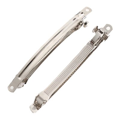 30 Silver French Barrette Hair Clips, 9.8 x 1.0 cm