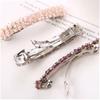 30 Silver French Barrette Hair Clips, 9.8 x 1.0 cm view 3