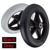 Front Wheels for Rollators and Wheelchairs, Black/Gray, 6/7/8 in view 3