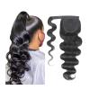 8–24 Inch Body Wave Brazilian Remy Human Hair Ponytail Extensions with Magic Paste view 1