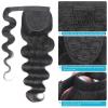 8–24 Inch Body Wave Brazilian Remy Human Hair Ponytail Extensions with Magic Paste view 3