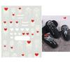 White and Black Leaf Nail Stickers, Summer Small Flower 3D Nail Art Decorations, Self-Adhesive Slider Manicure Tattoo Tool - CS121-STZ-CS137 view 1