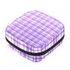 Portable Plaid Menstrual Product Storage Bag with Zipper view 1