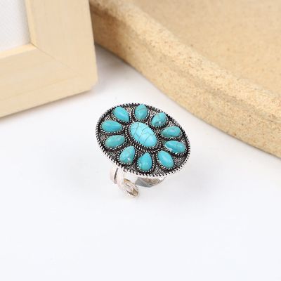 Turquoise Ring for Women, Sky Blue, One Size Fits All