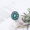 Turquoise Ring for Women, Sky Blue, One Size Fits All view 4