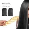 ANKROYU Handleless Detangling Comb, Wide-Tooth Professional Hair Styling Comb for Curly or Straight, Wet or Dry Hair (Gold) view 3