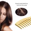 ANKROYU Handleless Detangling Comb, Wide-Tooth Professional Hair Styling Comb for Curly or Straight, Wet or Dry Hair (Gold) view 4