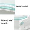 Large Non-Slip Foldable Bathtub for Adults, Portable Tub (Pink, No Cover) view 4