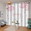 VASENA Cherry Blossom Blackout Curtains, Romantic Pink, 2-Piece Set, 150 x 166 cm view 4