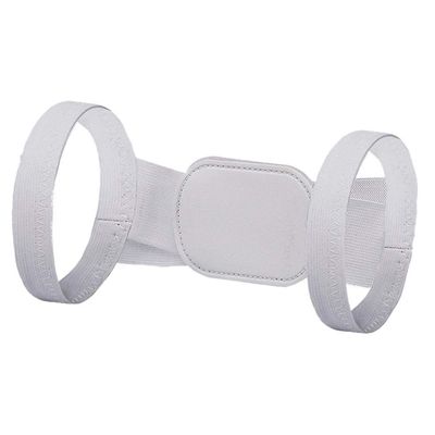 ZLCO Back and Shoulder Brace Posture Corrector for Adults and Children, Spinal Support Belt, Back and Shoulder Support for Men, White, L