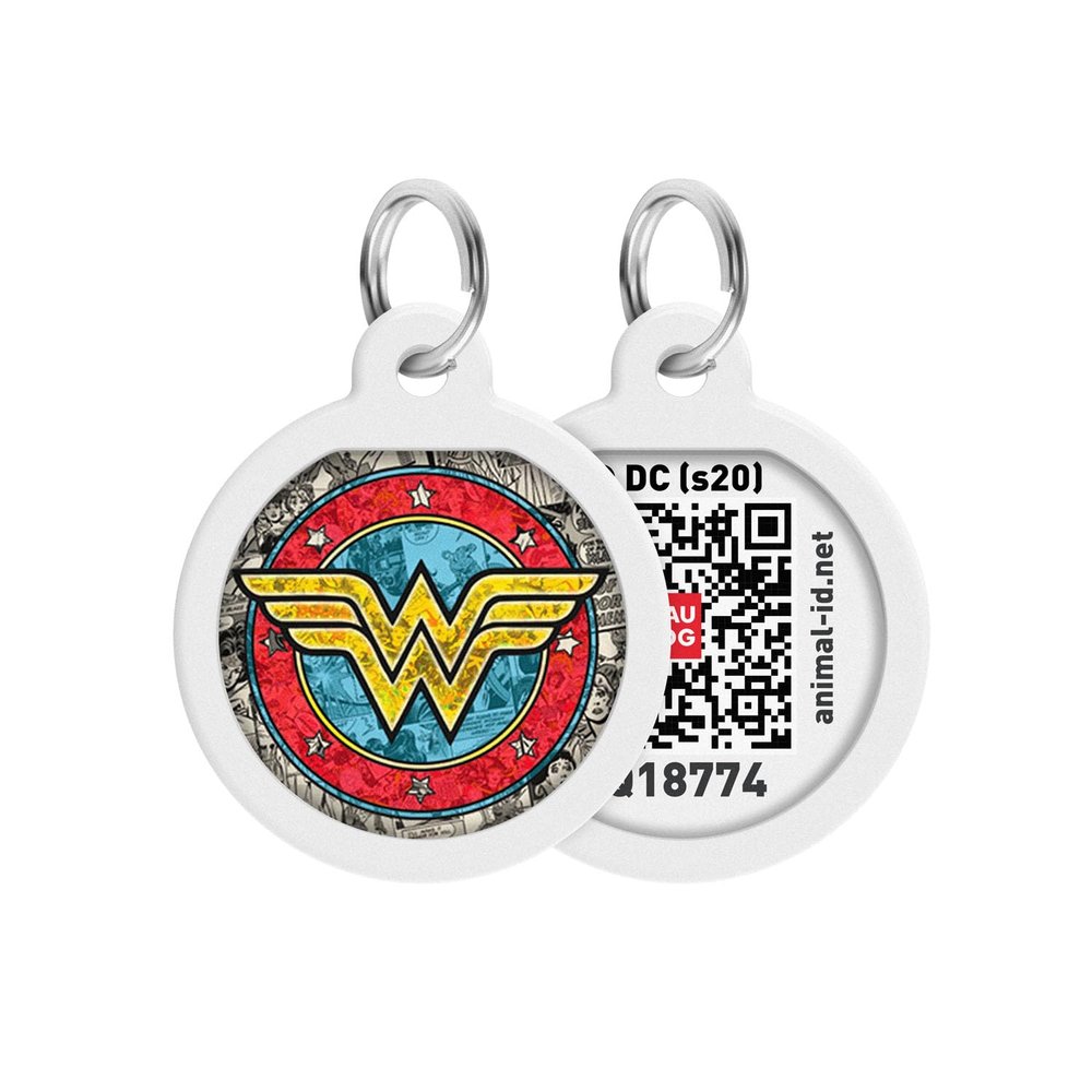 Pet ID Tag for Dogs and Cats with QR Passport Global Lost Pet Search System