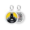 Pet ID Tag for Dogs and Cats with QR Passport Global Lost Pet Search System view 1