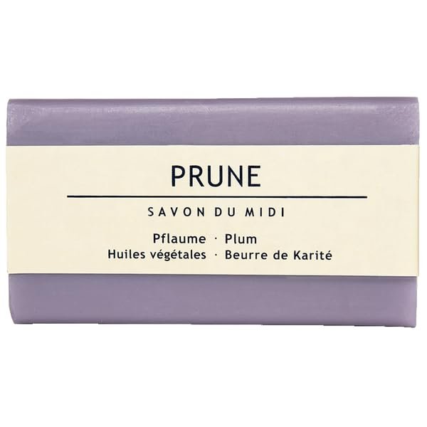 SAVON DU MIDI Soap with Shea Butter and Plum, 100 g (1-Pack)