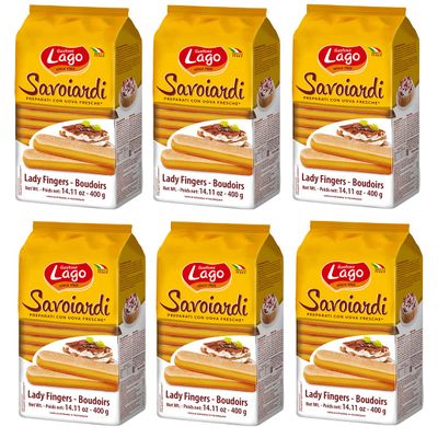 Gastone Savoiardi Sardinian Ladyfingers, Soft, with Sugar Crust and Lemon Flavor 6