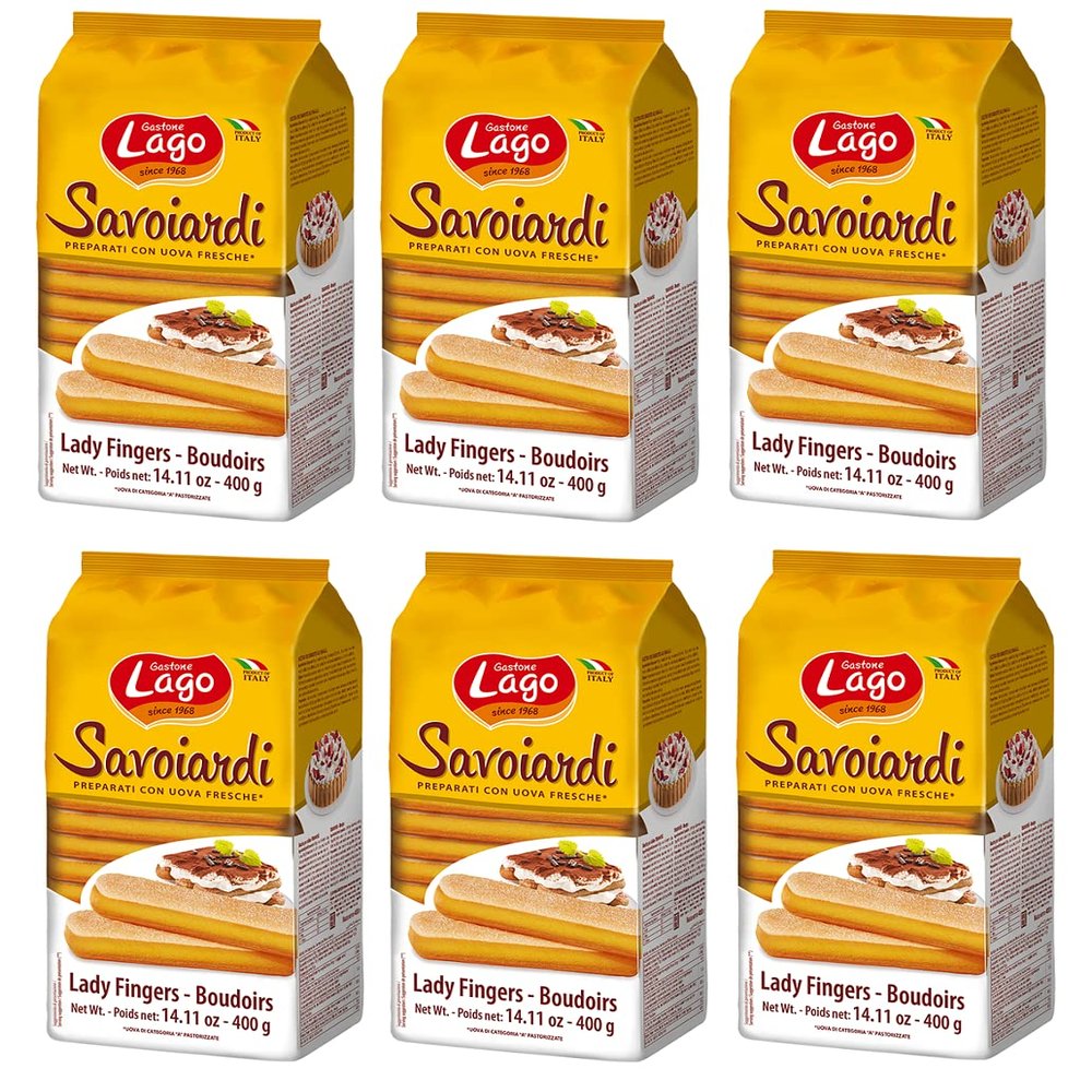 Gastone Savoiardi Sardinian Ladyfingers, Soft, with Sugar Crust and Lemon Flavor 6