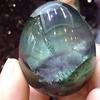 HXSCOO Fluorite Crystal Stone Egg, Mineral Rock Gemstone, China, 45 mm view 1
