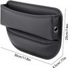 RUFD Car Seat Storage Box for Cupra Ateca/Born/e-Racer/Formentor/Leon/TCR, PU Leather Organizer, Black view 2