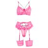 SKFLABOOF Sexy Women's Sheer Wetlook Bodysuit Lingerie view 3