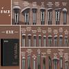 MAANGE Professional 25-Piece Makeup Brush Set with Black Gift Box view 2