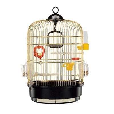 LIOONS Elegant Round Wrought-Iron Bird Cage