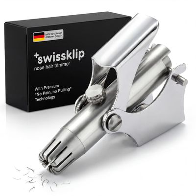 Swissklip Swissker Manual Nose Hair Trimmer for Men and Women with Rounded Safety Tip