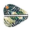 TOPUNY Tropical Summer Hawaii Flower Palm Leaf Printed Absorbent Quick-Dry Hair Cap with Button Design view 2