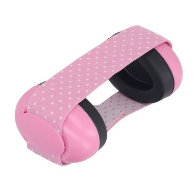 Noise-Reducing Baby Earmuffs, Non-Slip and Comfortable, for Babies 2 Months and Up, Pink