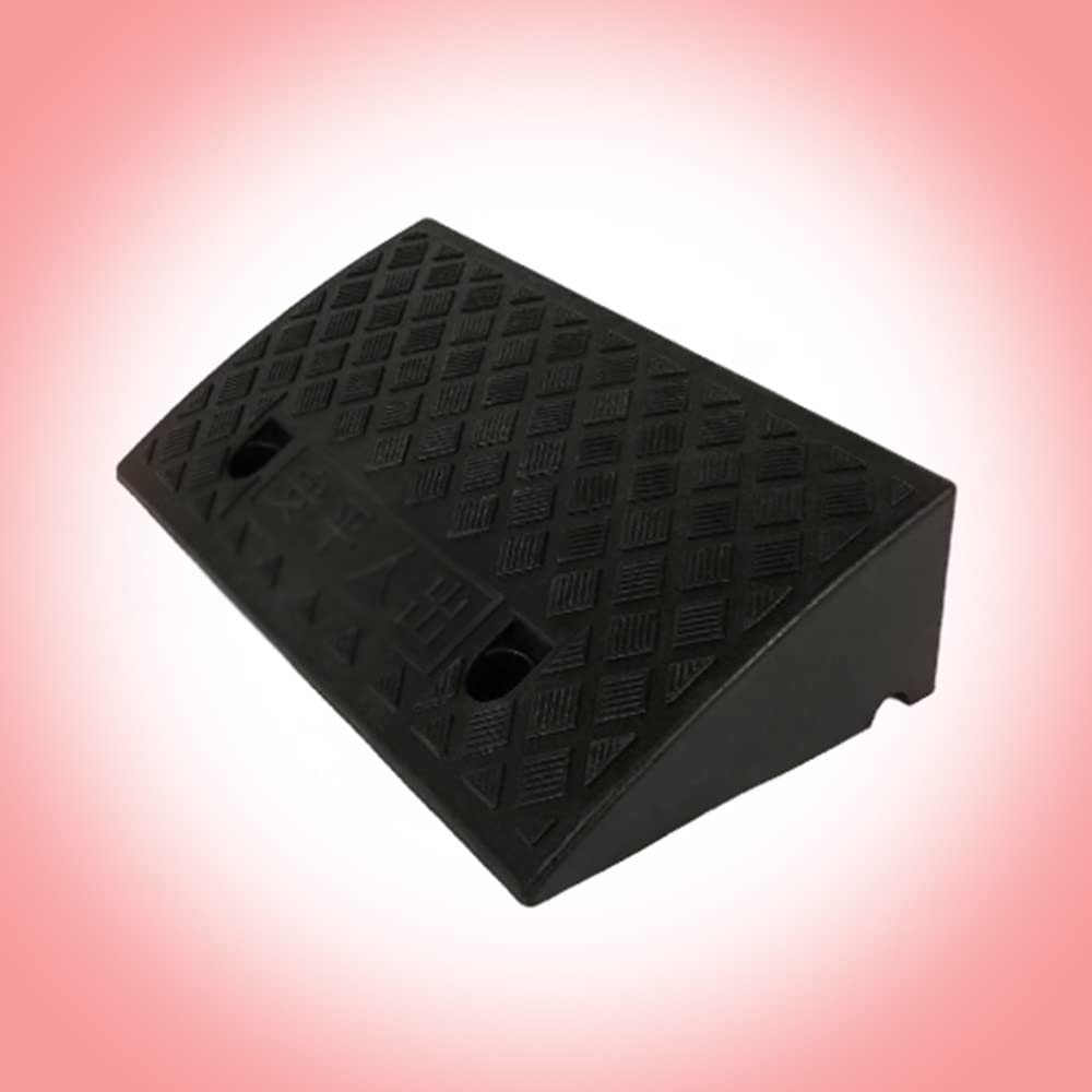 KADEUX Portable Door Threshold Ramp, Non-Slip Curb Ramp, 3–13 cm, for Wheelchairs, Bicycles and Motorcycles, Black/Yellow