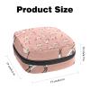 Women's Menstrual Product Storage Bag with Zipper, Cat Pattern view 2