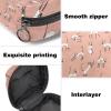 Women's Menstrual Product Storage Bag with Zipper, Cat Pattern view 3