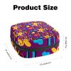 Women's Period Product Storage Pouch with Zipper, Gingerbread Man view 2