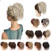 Synthetic Curly Wavy Messy Bun Hairpiece with Elastic Band view 2