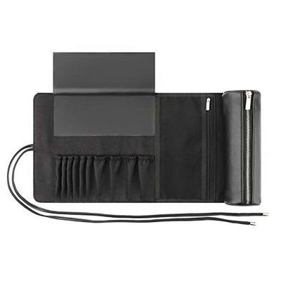 REQO Makeup Brush Organizer with Cover, Black