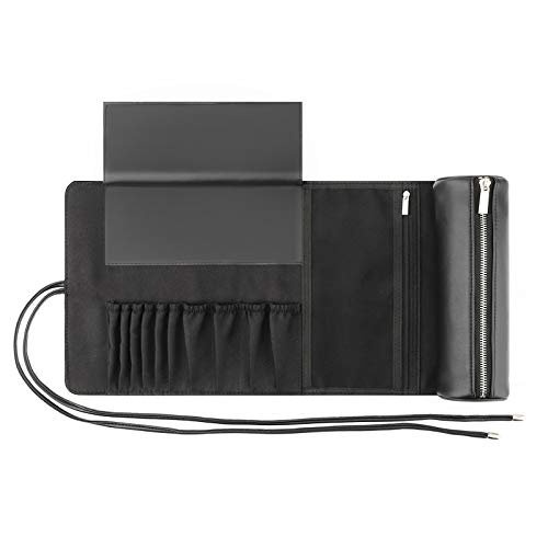 REQO Makeup Brush Organizer with Cover, Black