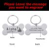 Custom Pet ID Tag, Stainless Steel, Black, 50 x 28 mm view 3